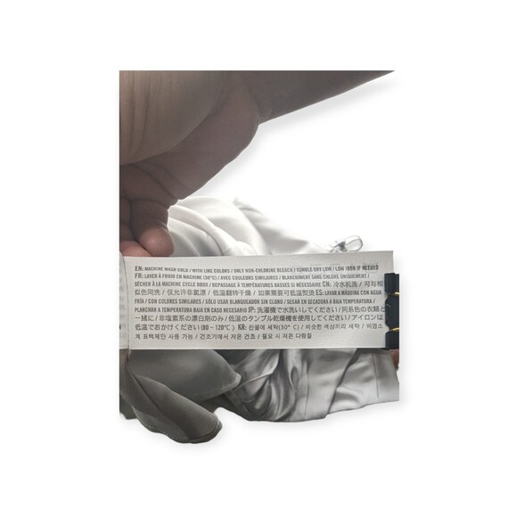 Abercrombie & Fitch Silver Pleated Mini Dress Size Small Tall - Picture 7 of 8